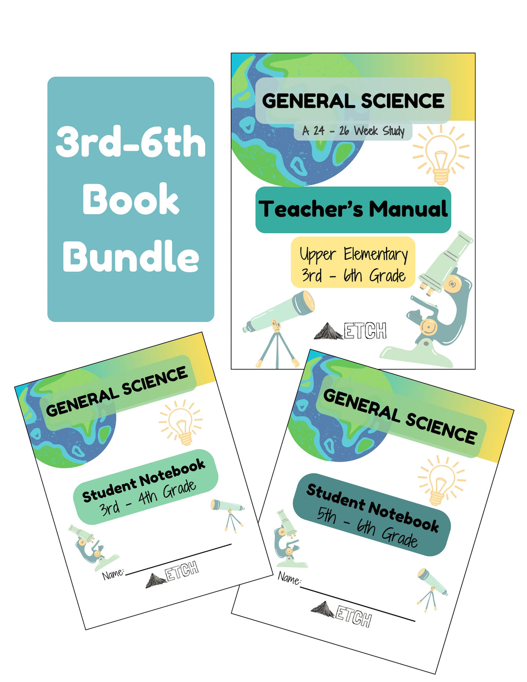 General Science 3rd-6th Book Bundle