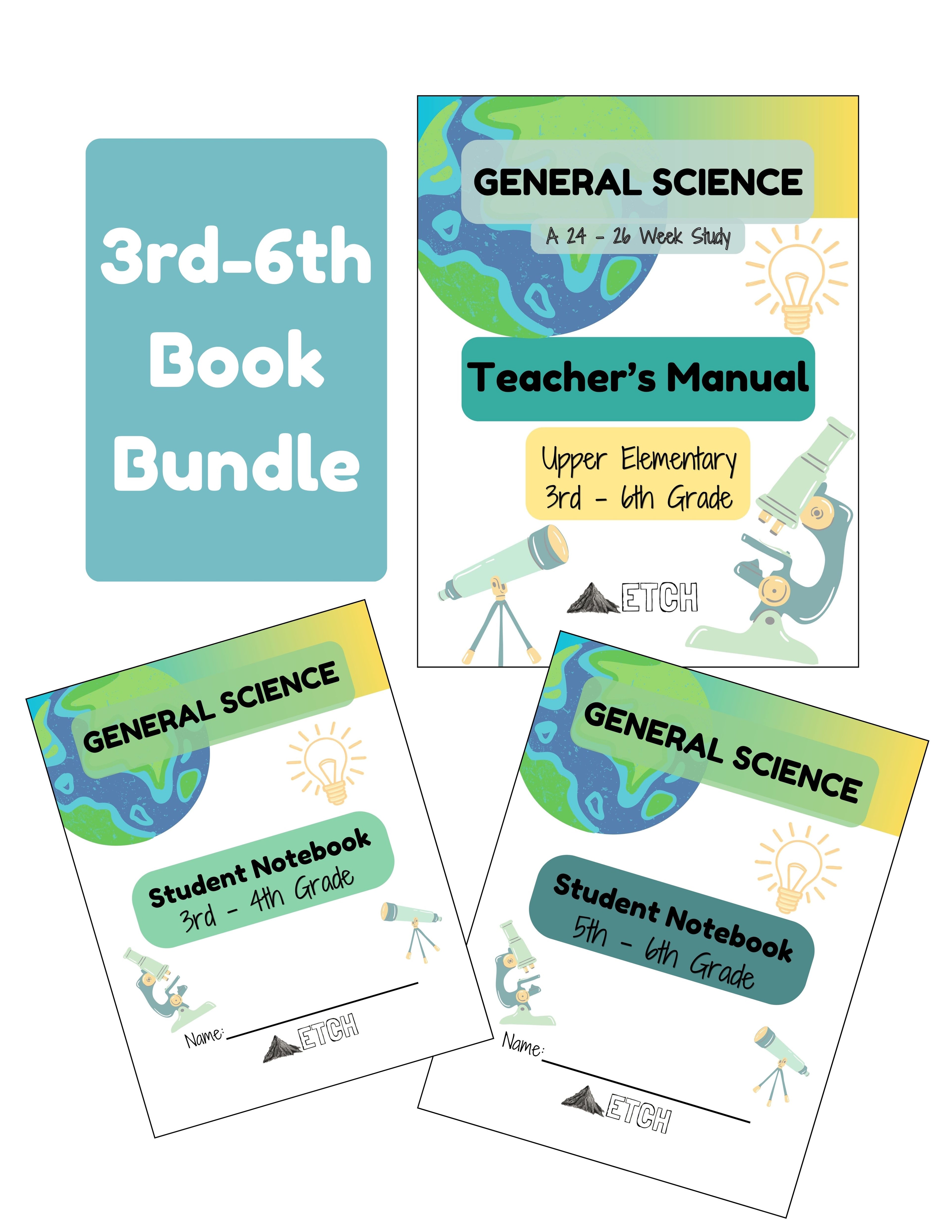 General Science 3rd-6th Book Bundle