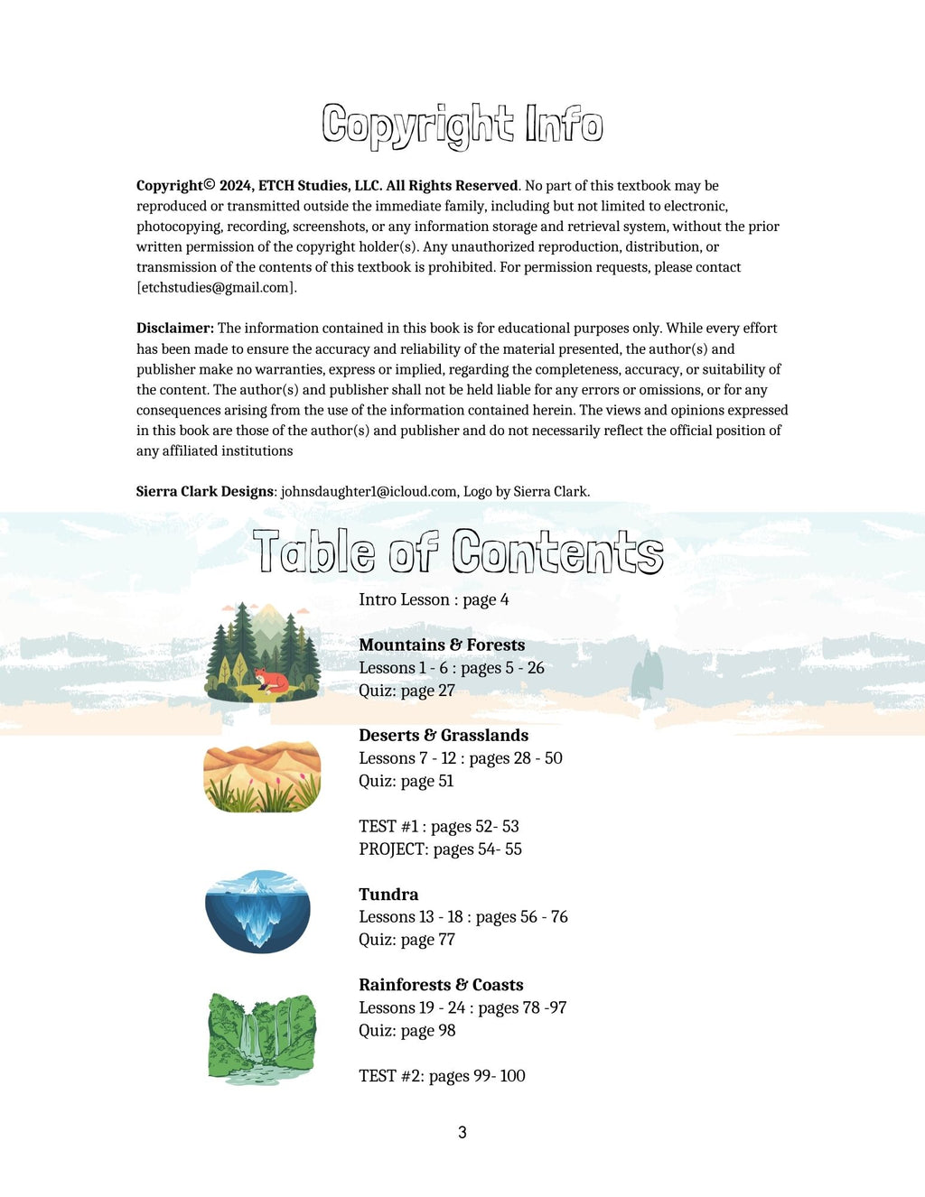 Zoology by Biome Student Notebook 3rd–4th