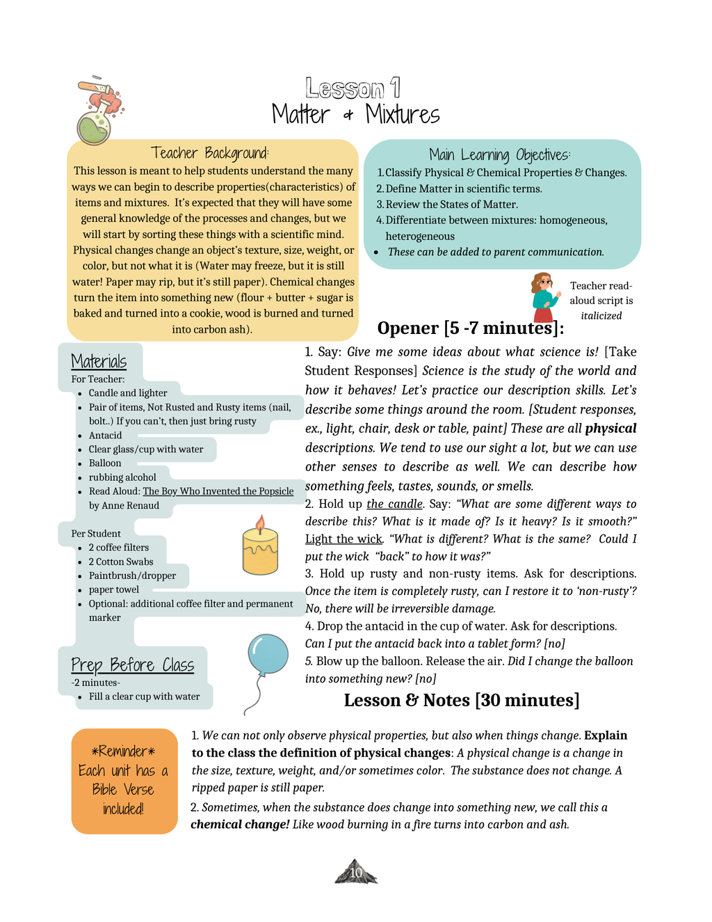 General Science Teacher Manual 3rd-6th